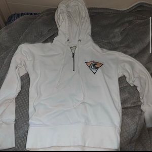 Billabong half zip up white hoodie. Small